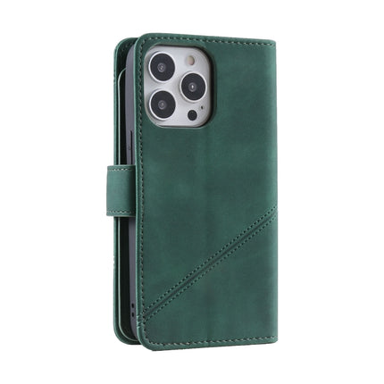 Skin Feel Horizontal Flip Leather Phone Case For iPhone 13 Pro(Green)-garmade.com