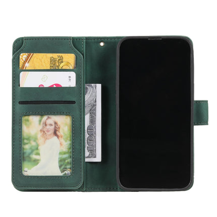 Skin Feel Horizontal Flip Leather Phone Case For iPhone 13 Pro(Green)-garmade.com