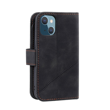 Skin Feel Horizontal Flip Leather Phone Case For iPhone 13(Black)-garmade.com