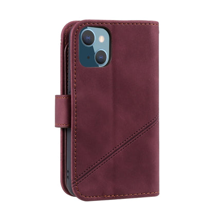 Skin Feel Horizontal Flip Leather Phone Case For iPhone 13 mini(Red)-garmade.com