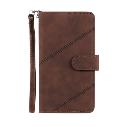 Skin Feel Horizontal Flip Leather Phone Case For iPhone 13 mini(Brown)-garmade.com