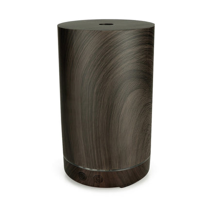 200ml Hollow-out Forest Pattern Wooden Essential Oil Aromatherapy Machine Ultrasonic Humidifier Automatic Alcohol Sprayer, Plug Specification:AU Plug(Dark Brown-4)-garmade.com