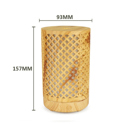 200ml Hollow-out Forest Pattern Wooden Essential Oil Aromatherapy Machine Ultrasonic Humidifier Automatic Alcohol Sprayer, Plug Specification:UK Plug(Light Brown-1)-garmade.com