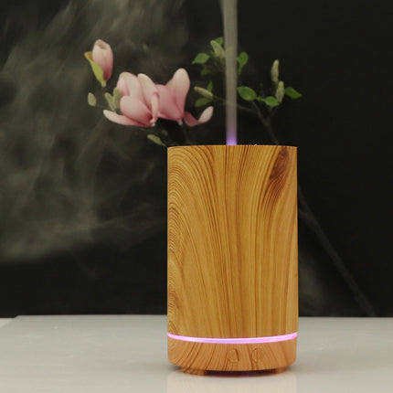 200ml Hollow-out Forest Pattern Wooden Essential Oil Aromatherapy Machine Ultrasonic Humidifier Automatic Alcohol Sprayer, Plug Specification:UK Plug(Light Brown-4)-garmade.com