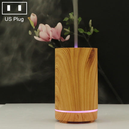 200ml Hollow-out Forest Pattern Wooden Essential Oil Aromatherapy Machine Ultrasonic Humidifier Automatic Alcohol Sprayer, Plug Specification:US Plug(Light Brown-4)-garmade.com
