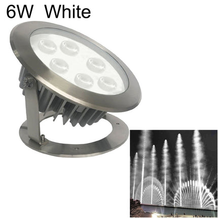 6W Square Park Landscape LED Underwater Light Pool Light(White Light)-garmade.com