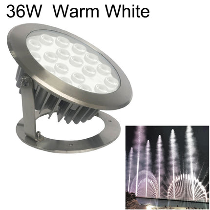 36W Square Park Landscape LED Underwater Light Pool Light(Warm White Light)-garmade.com