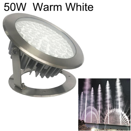 50W Square Park Landscape LED Underwater Light Pool Light(Warm White Light)-garmade.com