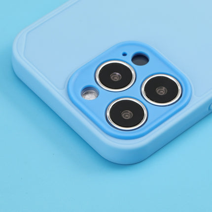 Precise Hole TPU Phone Case For iPhone 13 Pro(Blue)-garmade.com