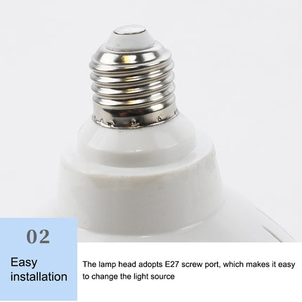 ABS Plastic LED Pool Bulb Underwater Light, Light Color:Colorful +12 Button Remote Control(35W)-garmade.com