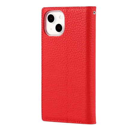 Litchi Texture Leather Phone Case With Lanyard & Holder & Card Slots & Wallet For iPhone 13(Red)-garmade.com