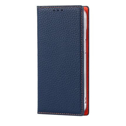 Litchi Texture Leather Phone Case With Lanyard & Holder & Card Slots & Wallet For iPhone 13(Dark Blue)-garmade.com