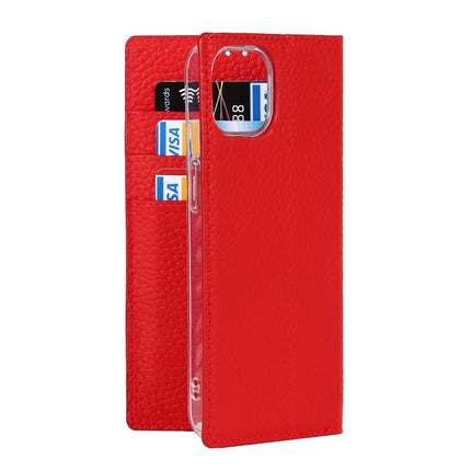 Litchi Texture Leather Phone Case With Lanyard & Holder & Card Slots & Wallet For iPhone 13 mini(Red)-garmade.com