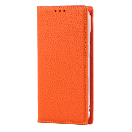 Litchi Texture Leather Phone Case With Lanyard & Holder & Card Slots & Wallet For iPhone 13 mini(Orange)-garmade.com