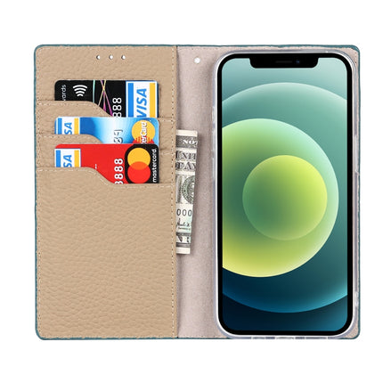 Litchi Texture Leather Phone Case With Lanyard & Holder & Card Slots & Wallet For iPhone 13 mini(Sky Blue)-garmade.com