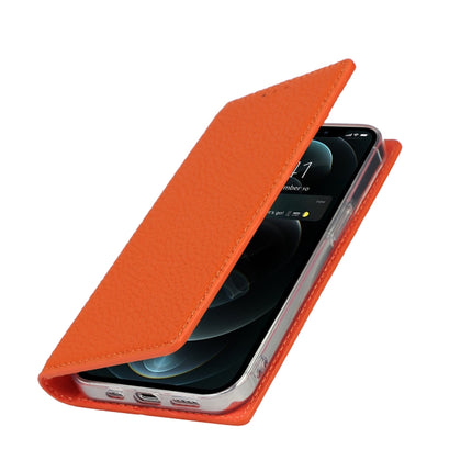 Litchi Texture Leather Phone Case With Lanyard & Holder & Card Slots & Wallet For iPhone 13 Pro(Orange)-garmade.com