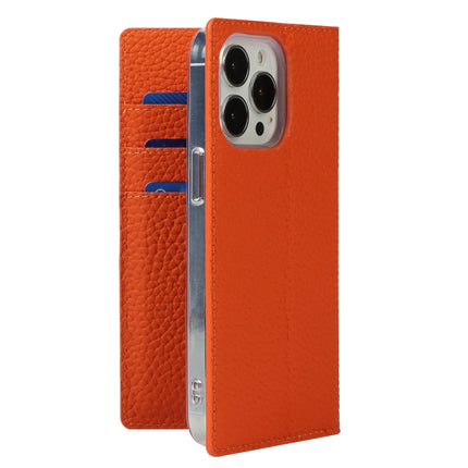 Litchi Texture Leather Phone Case With Lanyard & Holder & Card Slots & Wallet For iPhone 13 Pro(Orange)-garmade.com