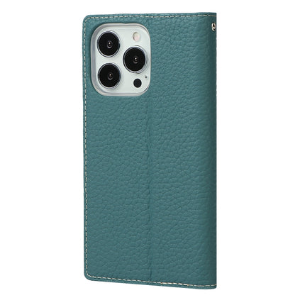 Litchi Texture Leather Phone Case With Lanyard & Holder & Card Slots & Wallet For iPhone 13 Pro(Sky Blue)-garmade.com