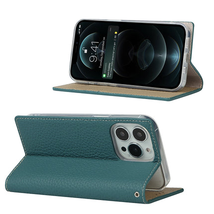 Litchi Texture Leather Phone Case With Lanyard & Holder & Card Slots & Wallet For iPhone 13 Pro(Sky Blue)-garmade.com
