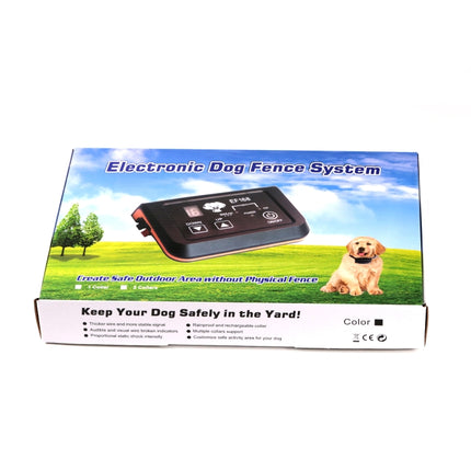 EF168 Wired Rechargeable Waterproof Pet Electronic Fence Dog Training Device, Style:1 to 1(US Plug)-garmade.com