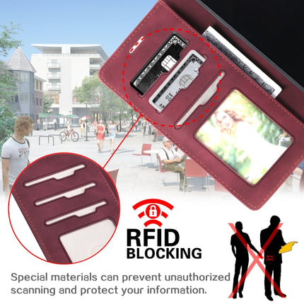 Skin Feel Anti-theft Brush Horizontal Flip Leather Phone Case For iPhone13 Pro(Red)-garmade.com