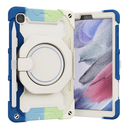For Samsung Galaxy Tab A7 Lite Armor Contrast Color Silicone + PC Tablet Case(Colorful Blue)-garmade.com