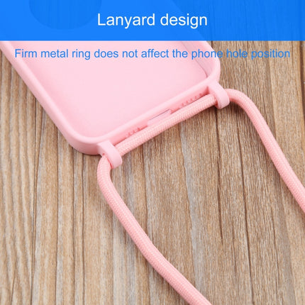 Acrylic Hollow Out Phone Case with Lanyard For iPhone 13 mini(Pink)-garmade.com