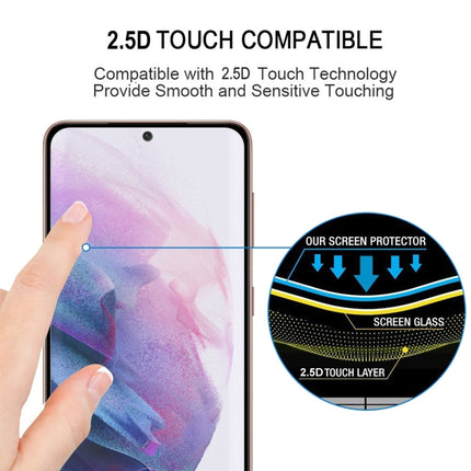For Samsung Galaxy S22+ 5G Edge Glue 3D Curved Edge Full Screen Tempered Glass Film(Black)-garmade.com