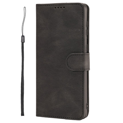 For Samsung Galaxy S22+ 5G Fantasy Classic Skin-feel Calfskin Texture Magnetic Buckle Horizontal Flip PU Phone Leather Case with Holder & Card Slot & Wallet(Black)-garmade.com