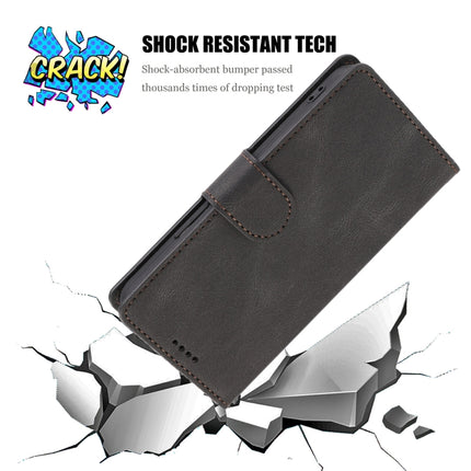 For Samsung Galaxy S22+ 5G Fantasy Classic Skin-feel Calfskin Texture Magnetic Buckle Horizontal Flip PU Phone Leather Case with Holder & Card Slot & Wallet(Black)-garmade.com