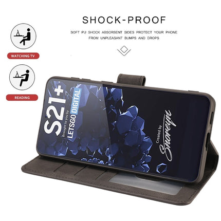 For Samsung Galaxy S22 5G Fantasy Classic Skin-feel Calfskin Texture Magnetic Buckle Horizontal Flip PU Phone Leather Case with Holder & Card Slot & Wallet(Black)-garmade.com