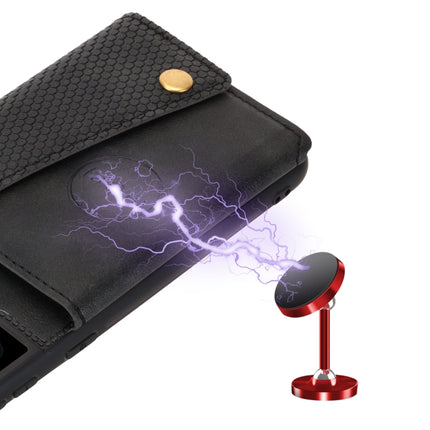 For Samsung Galaxy S22+ 5G Double Buckle PU + TPU Magnetic Phone Case(Black)-garmade.com