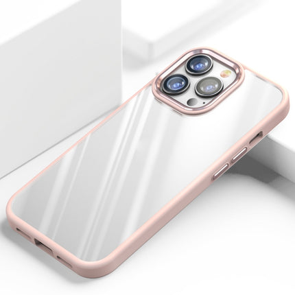 Four-corner Shockproof TPU + PC Phone Case For iPhone 13 Pro(Pink)-garmade.com