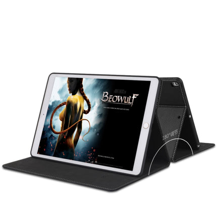 For iPad 10.2 2021 / 2020 / 2019 GEBEI PU+TPU Horizontal Flip Protective Case with Holder & Card Slots(Black)-garmade.com