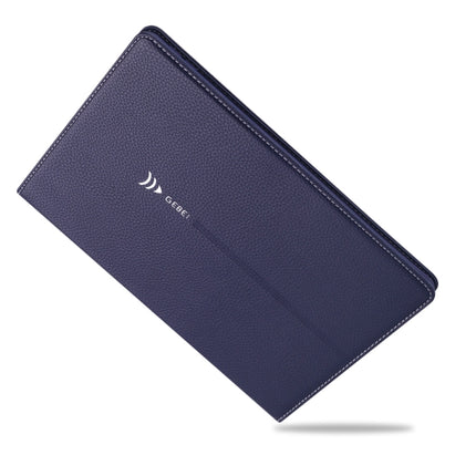 For iPad 10.2 2021 / 2020 / 2019 GEBEI PU+TPU Horizontal Flip Protective Case with Holder & Card Slots(Blue)-garmade.com