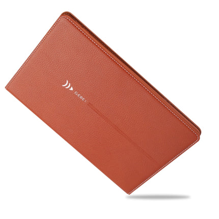 For iPad 10.2 2021 / 2020 / 2019 GEBEI PU+TPU Horizontal Flip Protective Case with Holder & Card Slots(Brown)-garmade.com