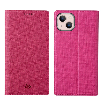 ViLi DMX Series Shockproof Magsafe Magnetic Horizontal Flip Leather Phone Case For iPhone 13 mini(Rose Red)-garmade.com