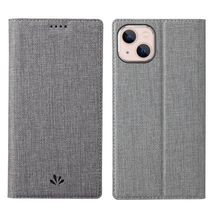 ViLi DMX Series Shockproof Magsafe Magnetic Horizontal Flip Leather Phone Case For iPhone 13(Grey)-garmade.com