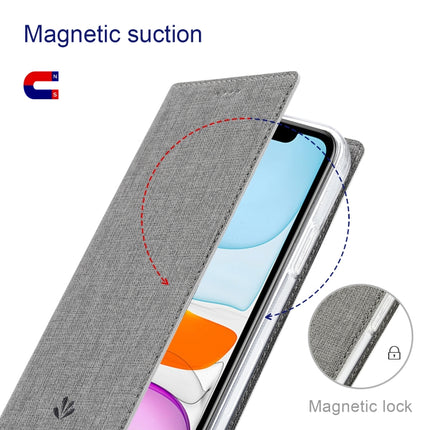 ViLi DMX Series Shockproof Magsafe Magnetic Horizontal Flip Leather Phone Case For iPhone 13(Grey)-garmade.com