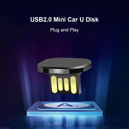 Car USB Interface Mini Metal U Disk, Capacity:16GB-garmade.com