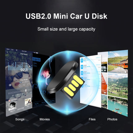 Car USB Interface Mini Metal U Disk, Capacity:64GB-garmade.com