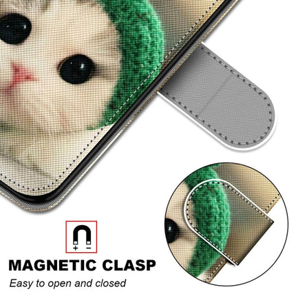 For Samsung Galaxy S22+ 5G Coloured Drawing Cross Texture Horizontal Flip Leather Phone Case with Holder & Card Slots & Wallet & Lanyard(Frog Kitten)-garmade.com
