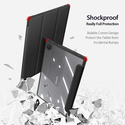 For Samsung Galaxy Tab A8 2021 SM-X205 / SM-X200 DUX DUCIS TOBY Series Shockproof Horizontal Flip Phone Case(Black)-garmade.com