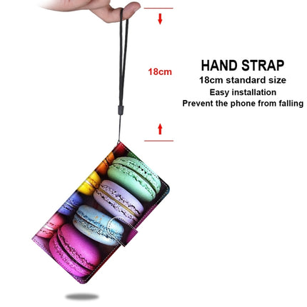 For Samsung Galaxy S22 5G Coloured Drawing Cross Texture Horizontal Flip PU Phone Leather Case with Holder & Card Slots & Wallet & Lanyard(Colorful Layer(Colorful Layer Cake)-garmade.com