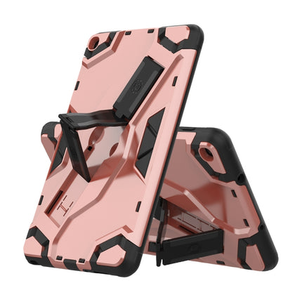 For Galaxy Tab A 8.0 2019 TPU + PC Shockproof Protective Case with Holder(Rose Gold)-garmade.com