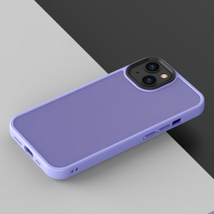 Translucent Frosted Shockproof Phone Case For iPhone 13 mini(Light Purple)-garmade.com