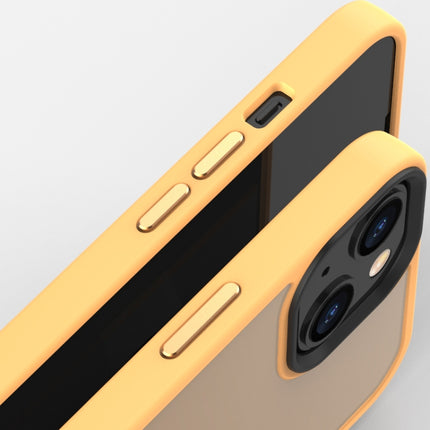 Translucent Frosted Shockproof Phone Case For iPhone 13 Pro(Brass)-garmade.com
