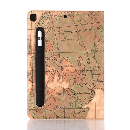 For iPad 10.2 / 10.5 Map Texture Horizontal Flip Leather Case with Holder & Card Slots & Wallet, Random Texture Delivery(Green)-garmade.com