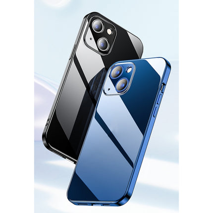 JOYROOM JR-BP912 Star Shield TPU + Aviation Glass Phone Case For iPhone 13 Pro(Transparent Blue)-garmade.com