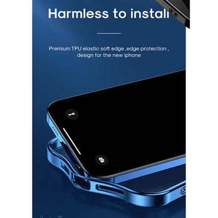JOYROOM JR-BP912 Star Shield TPU + Aviation Glass Phone Case For iPhone 13 Pro(Transparent Blue)-garmade.com